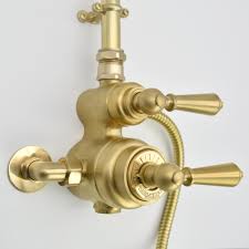 gold thermostatic shower valve

